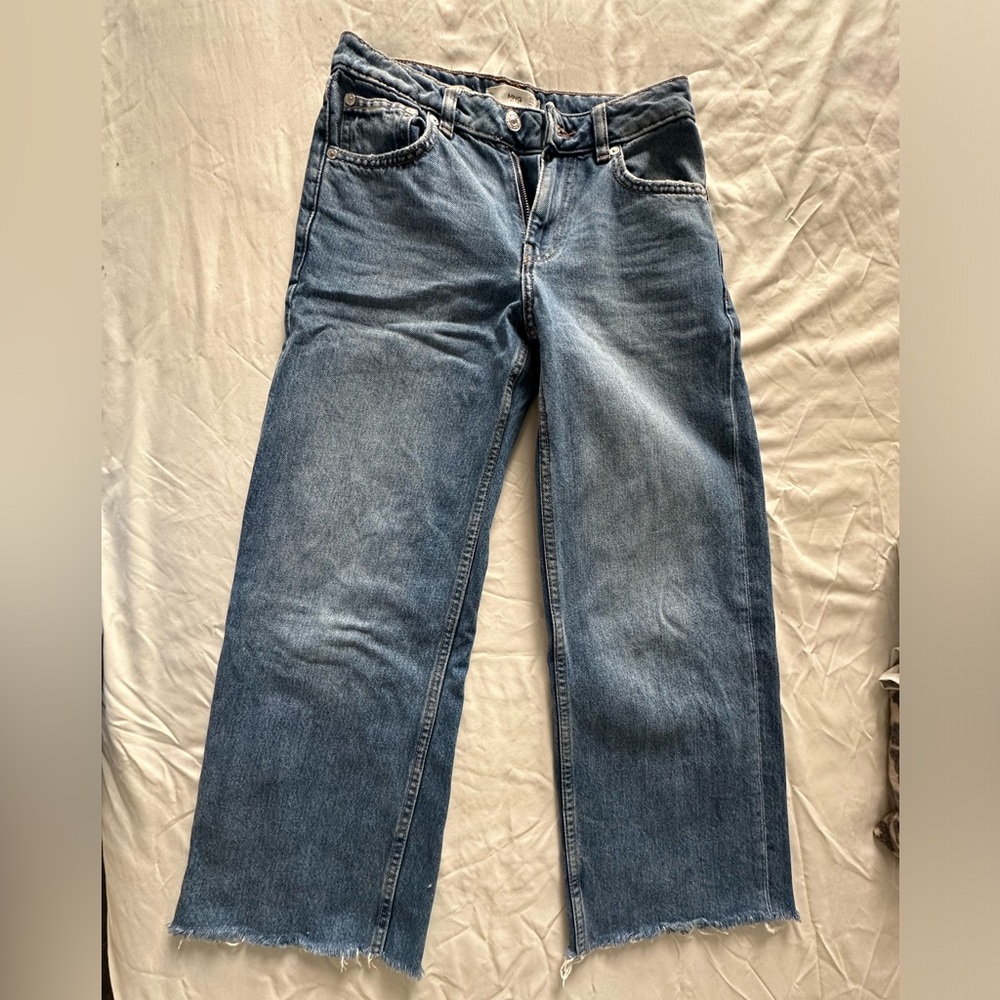 Mango wide leg jeans size 0